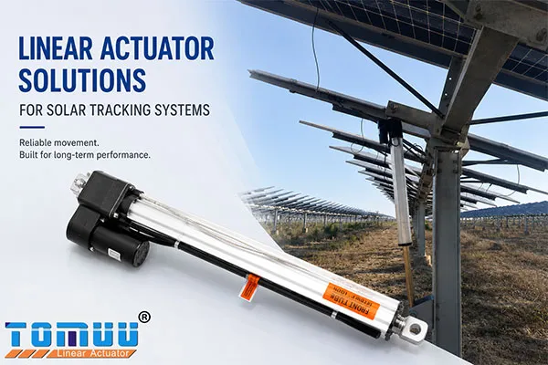 Industrial Linear Actuator Application in Saudi Arabia Solar Tracking Project